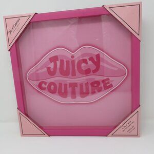 Juicy Couture Lip Framed Printed Art picture 14 x 14